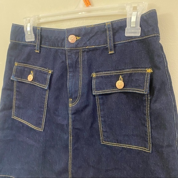 Zara pocket denim skirt size M - Picture 2 of 10